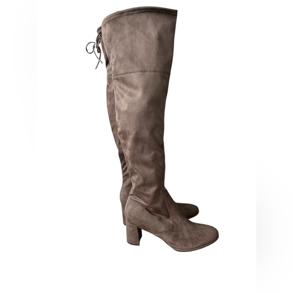 Marc Fisher New Without Box Over the Knee Vegan Taupe Suede size 11 - Picture 2 of 9